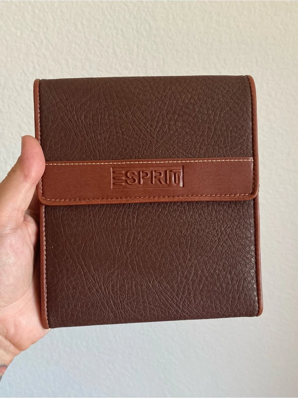 Vintage Esprit bi fold wallet card holder - travel organizer